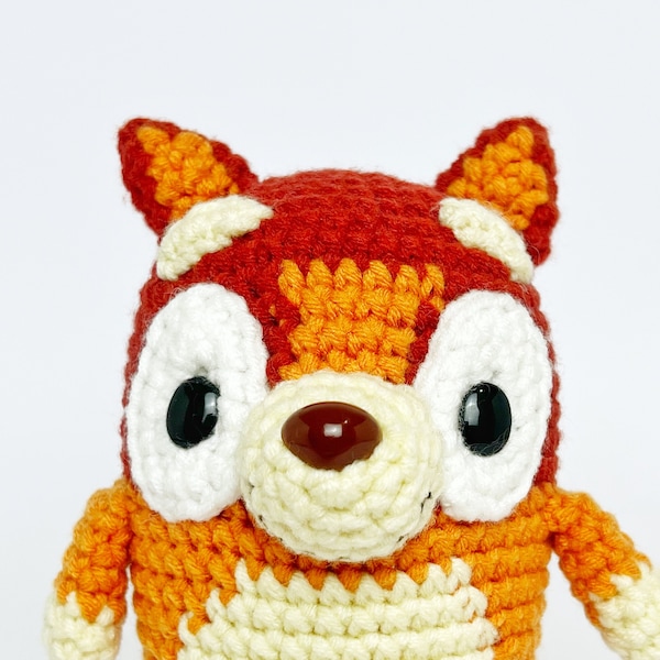 PATTERN: Red Pup, Bingo, Bingo Amigurumi, Bingo Crochet, Bingo dog, Bingo Pattern