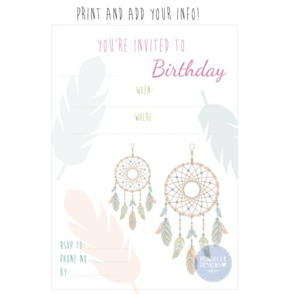 Boho Dreamcatcher Etsy