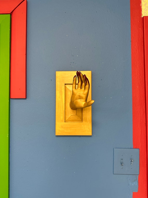 Gory mannequin hand wall art decor - horror, upcycling