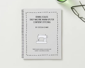 Sewing Scales Practice Sheets | Machine Warm-Up Workbook (PDF Pattern)