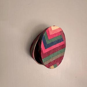 scrap fabric trinket box