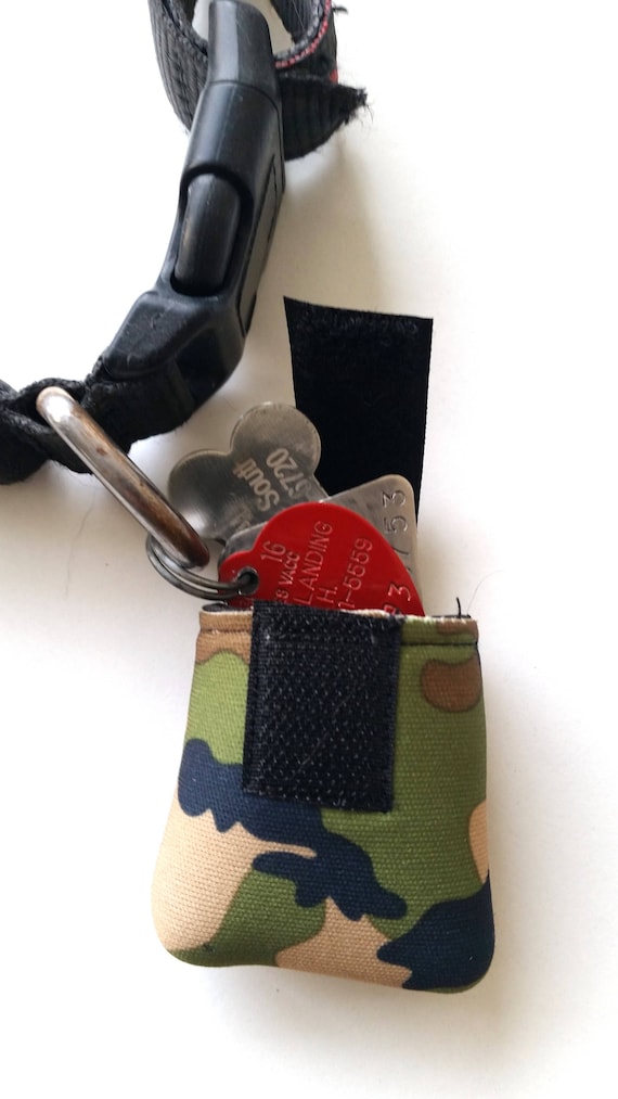 dog tag holder pouch