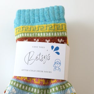 Personalised Wild Swimming Socks Gift image 1