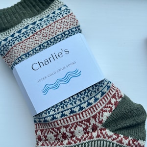Personalised Cold Water Swim Socks Wild Swim Gift