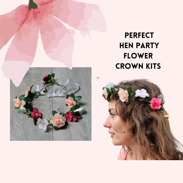 Diy Flower Crown Kit Etsy UK