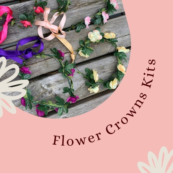 Diy Flower Crown Kit Etsy UK