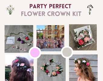 Hen Party Flower Crown Kit Buy 10 get 1 free - Hen Do