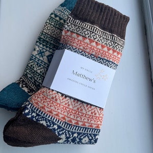 Personalised Amazing Uncle Socks Gift - Men’s Gift