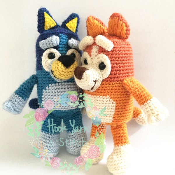 Blue Heeler Crochet Toy Doll Pattern