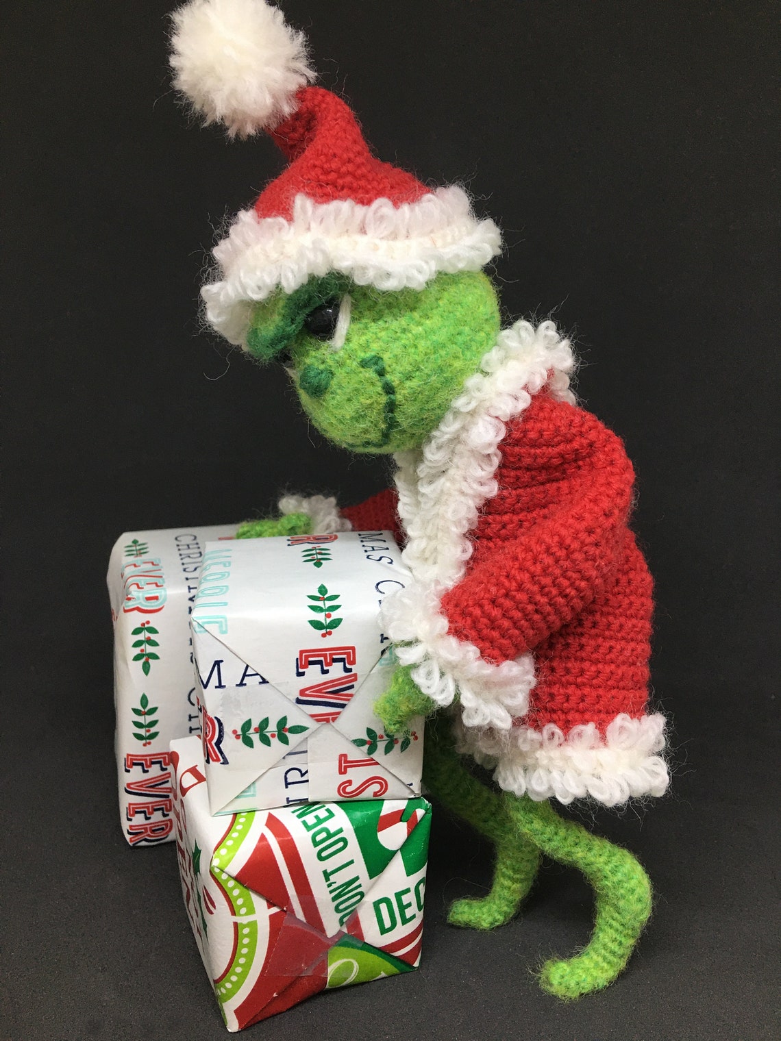 Christmas Grinch Inspired Amigurumi Crochet Pattern Crochet - Etsy