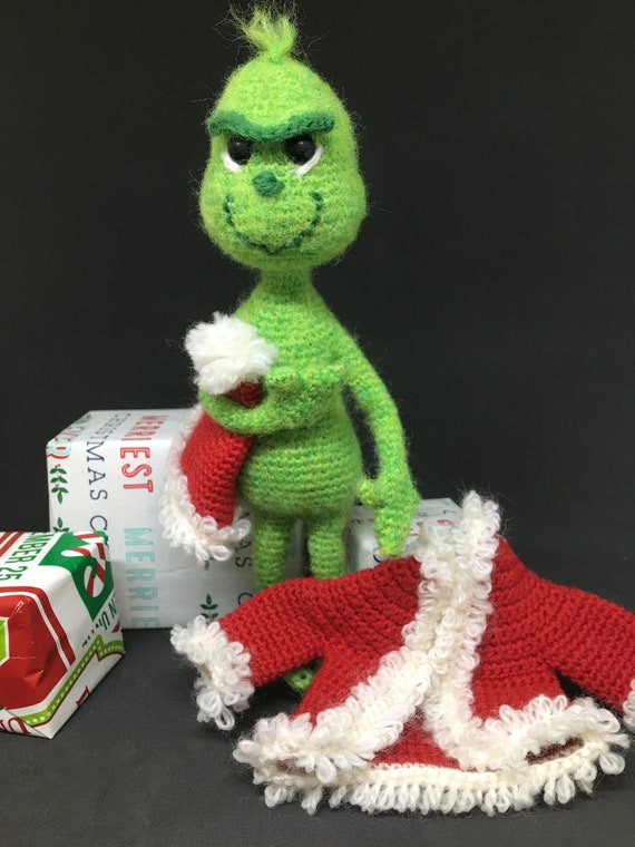 Christmas Grinch Inspired Amigurumi Crochet Pattern Crochet Etsy Canada