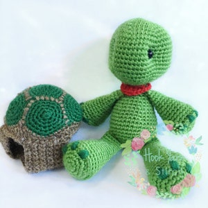 Tortue Crochet Pattern, Tortue Amigurumi Instructions, Franklin la tortue, Tortue jouet, Tortue Softie image 3