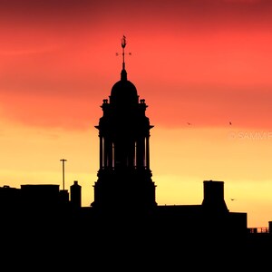 Portland City Hall Sunset