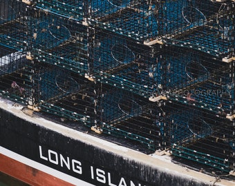 Traps on Boat - Long Island, Maine