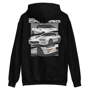 4th Gen Camaro Stanced Out (Front Lsx Pistons Graphic) Hoodie