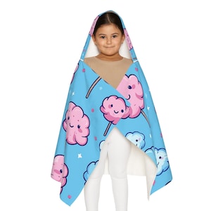 Cotton Candy Hooded Towel: Kids&#39; Beach & Bath Wrap