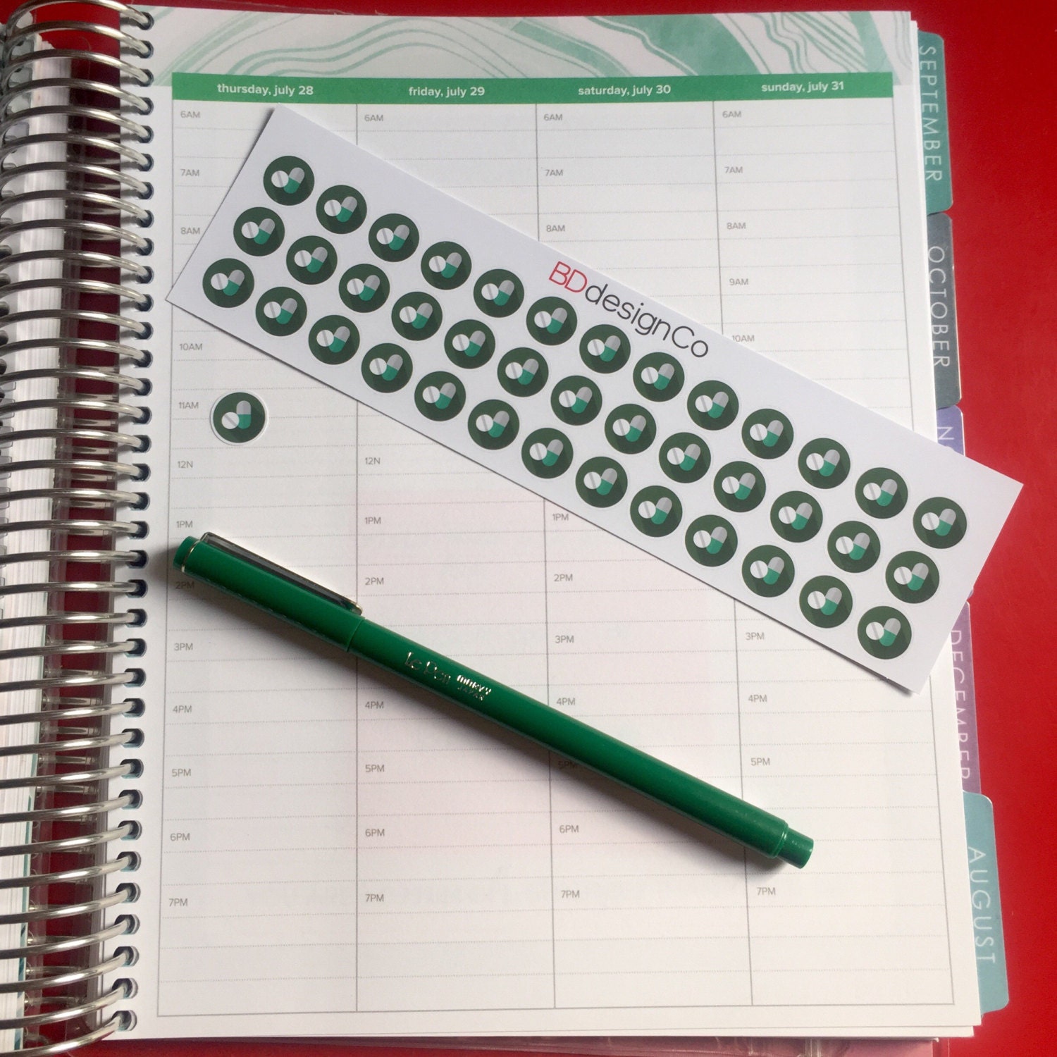 39 Medication Pill Reminder Planner Stickers - Etsy