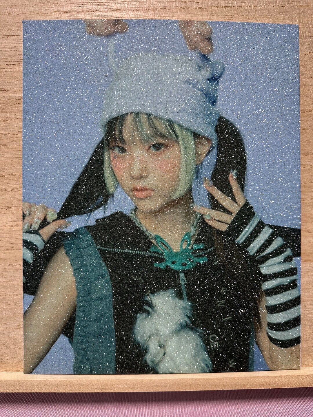 New Jeans Kpop Glitter Canvas 8x10 Etsy