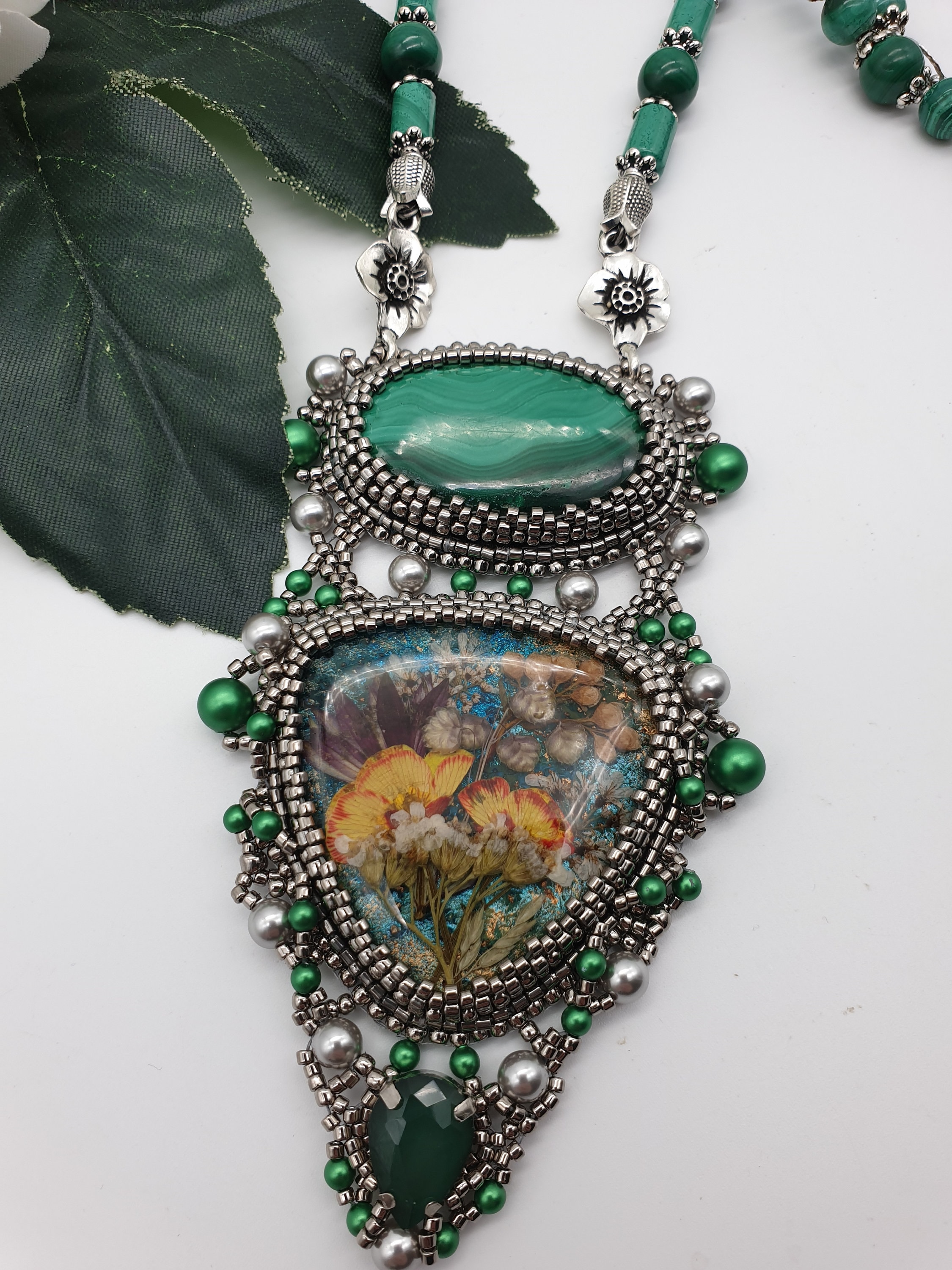 Carnaby Stone Necklace, Palmetto Green main image 1