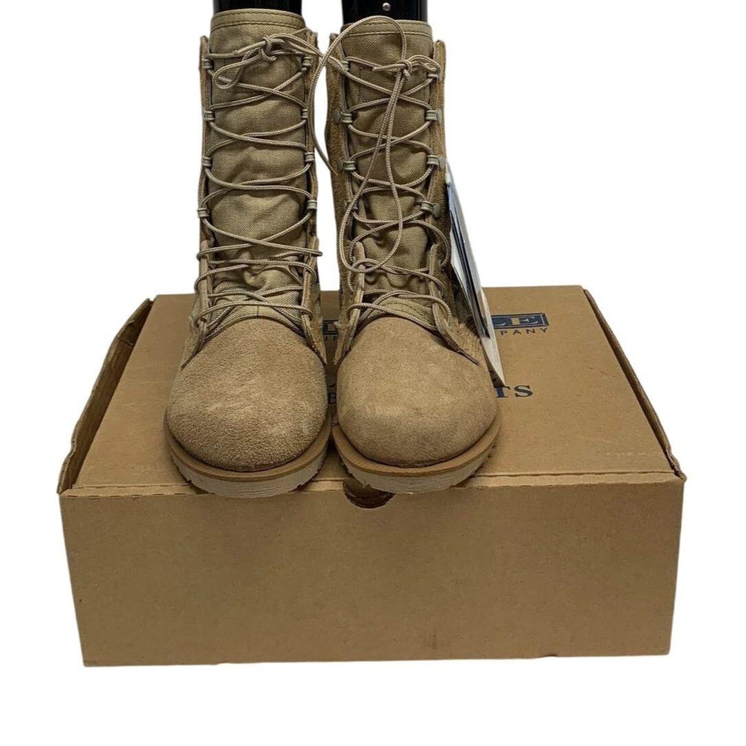 Belleville Beige Leather Steel-toed Hot Weather Combat Boot  display picture 3