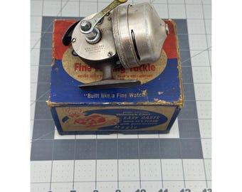 Vintage Zebco Omega 144XL Triggerspin Reel, Made in USA Zebco, Has