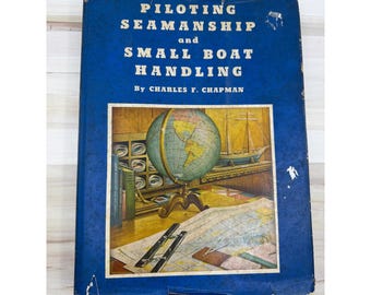 Motorboot fahren Lotsen Seemanschaft Kleine Boote abfertigen 1964 Blue Fair Vtg. Buch