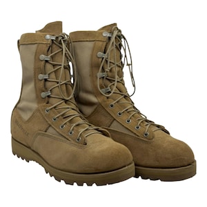 BELLEVILLE HKR/990‎ Size 6.0W Military Boots Tan Vibram Sole Excellent PreOwned BELLEVILLE HKR/990 Size 6.0W Military‎ Boots Tan Vibram Sole  main image 4