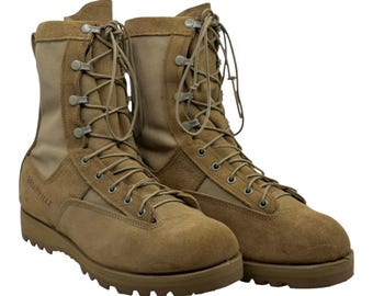 Belleville 790G Gore-Tex Militär Kampfstiefel Tan VIbram Sohlen Gr. 13.5 Männer USA