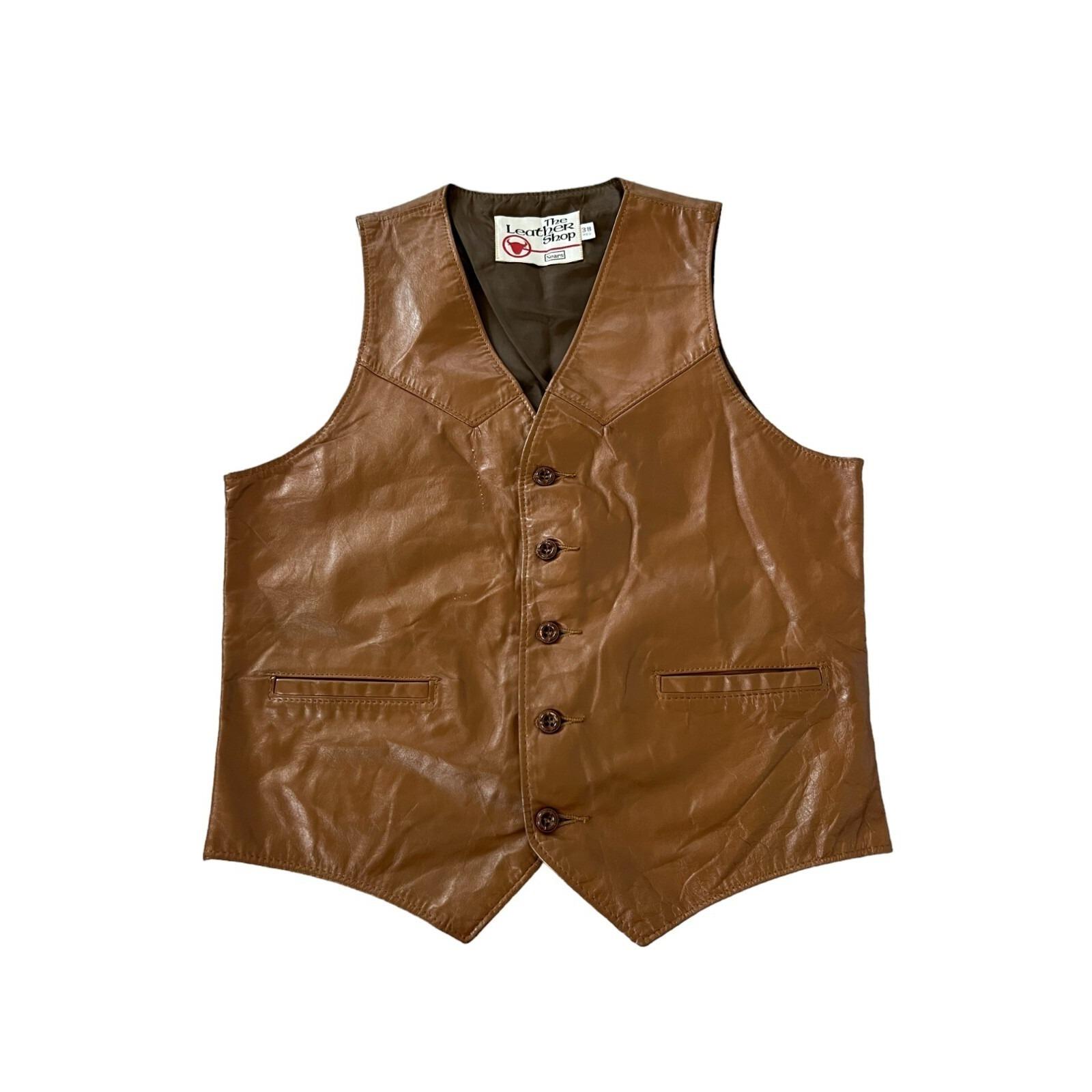 Sears The Leather Shop スエードベスト ブラウン2XLボア Sears The Leather Shop スエードベスト ブラウン2XLボア 【公式通販】