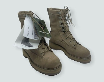 Bates Gore-Tex Military Tactical Boots Tan Suede Waterproof E30500C Mens 2.5 R