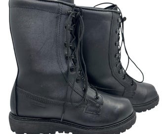Bates leather Black and synthetic men’s Combat Boots rubber soles SZ9.5 Bates leather Black and synthetic men main image 3