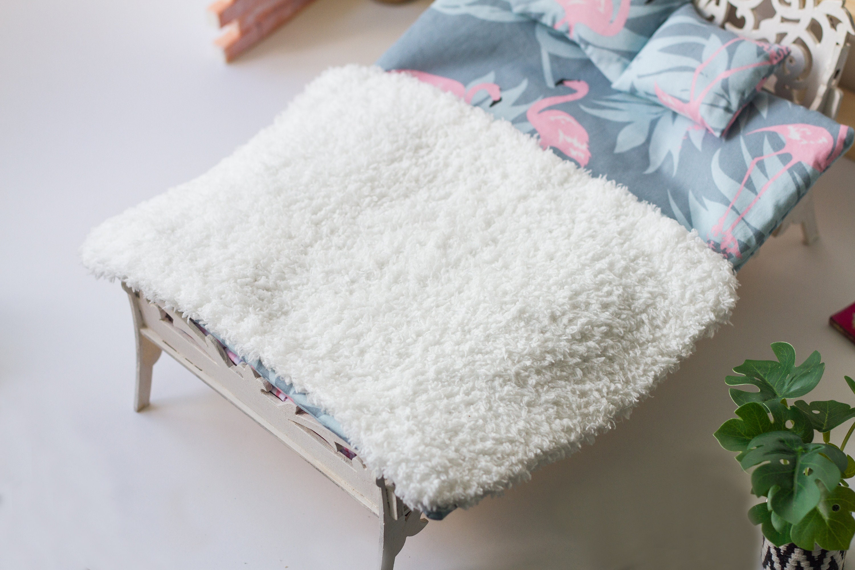 Dollhouse blanket Miniature knitted Throw dollhouse Etsy