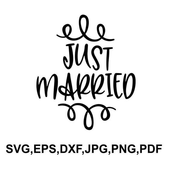 Download Just married svg file married design just married cameo | Etsy
