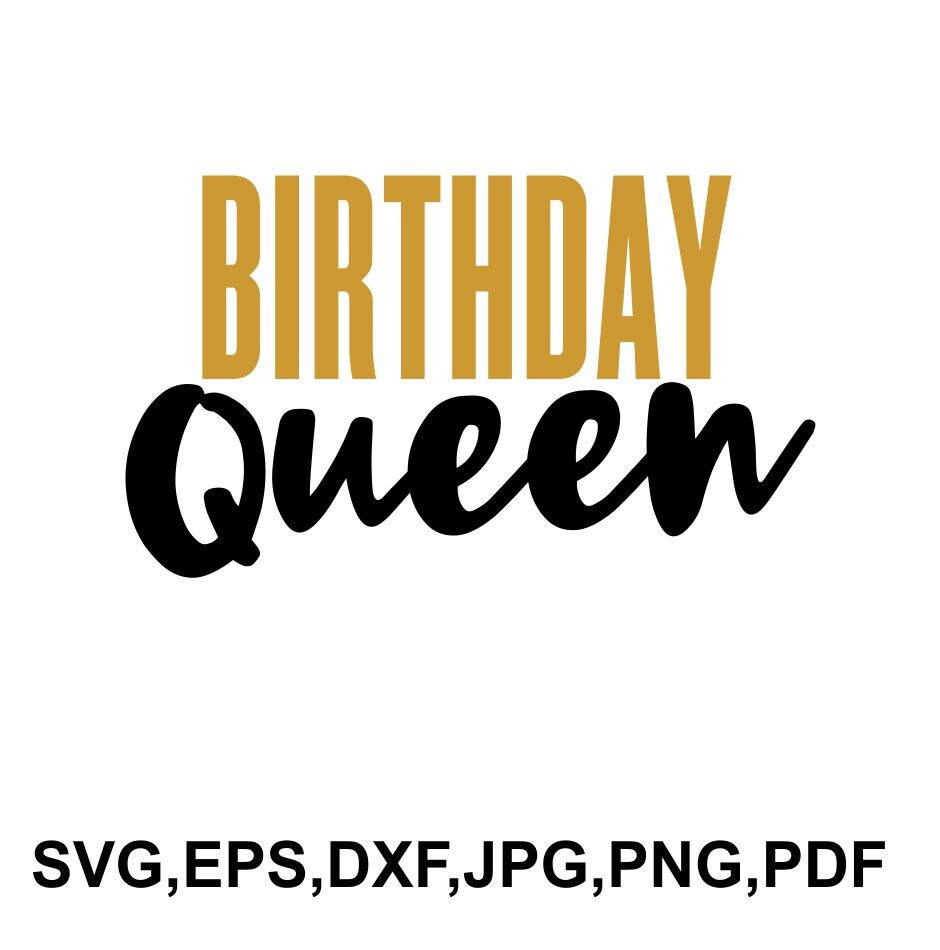 Download Birthday queen svg file birthday queen tshirt design | Etsy