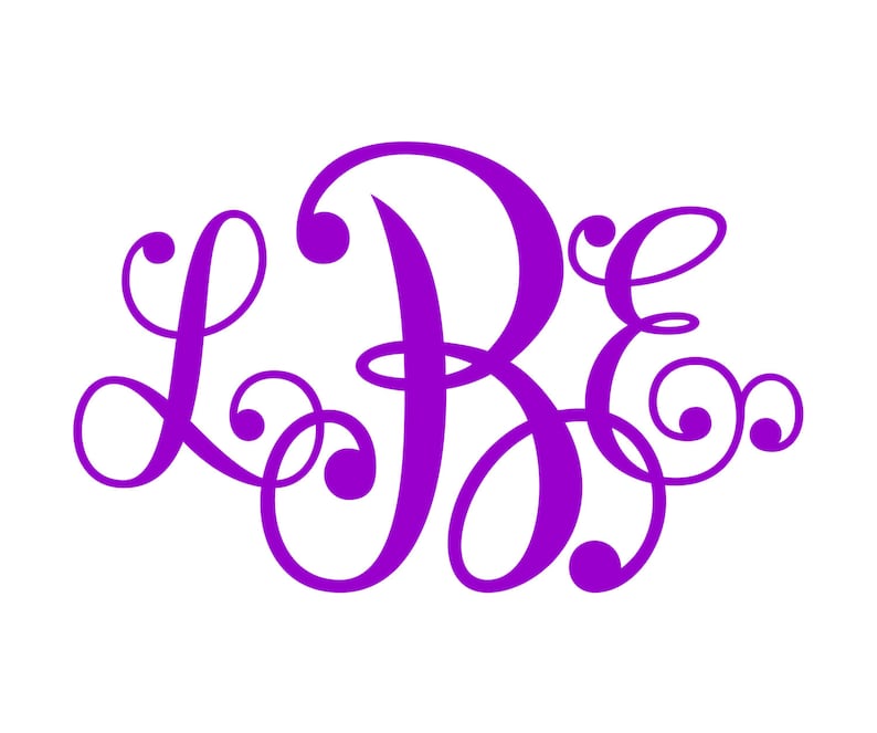 Download Monogram Svg Font No 20 Etsy