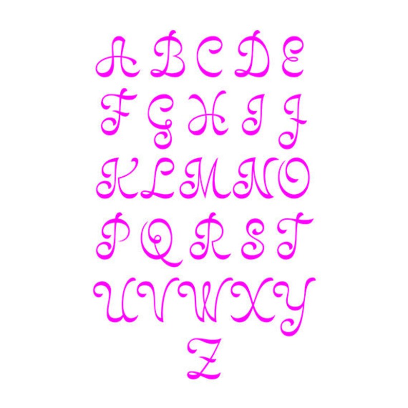 Download Kajszi Monogram SVG Font svg alphabet cursive font svg | Etsy