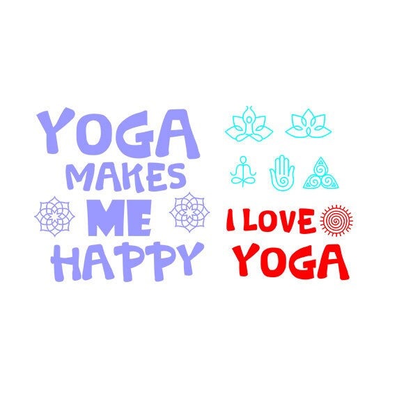Buy I Love Yoga Svg Word Art Yoga Cutting Template Svg Eps Online In India Etsy
