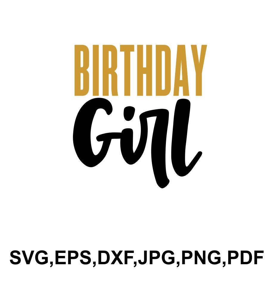 Download Birthday girl svg file birthday girl tshirt design | Etsy