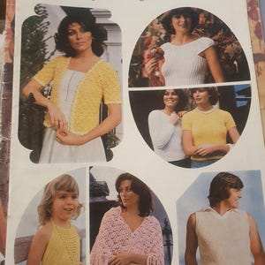 cotton summer knitting and crochet pattern book