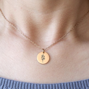 Personalised Name & Birthstone Necklace – Family Necklace for Mum/Mom– Engraved Pendant Gift – Mothers Day Gift