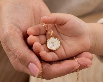Collana con croce personalizzata, regalo per la Prima Comunione, regalo per il Battesimo di una bambina, regalo per la Cresima, regalo per la figlioccia