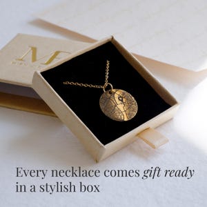 Personalised necklace presented in gift box ready for gifting