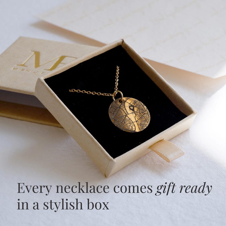 Personalised necklace presented in gift box ready for gifting