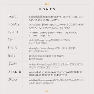 Font options available for personalised engraving on custom necklace
