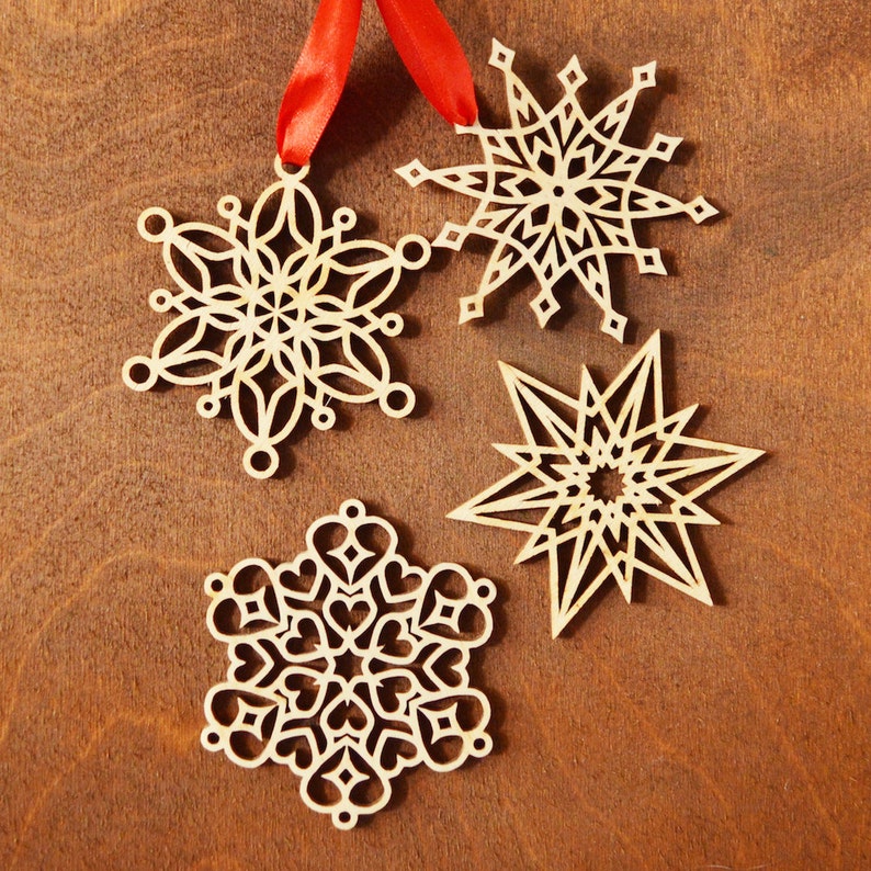 Laser Cut Christmas Decoration Wooden Christmas Decor Laser  Etsy
