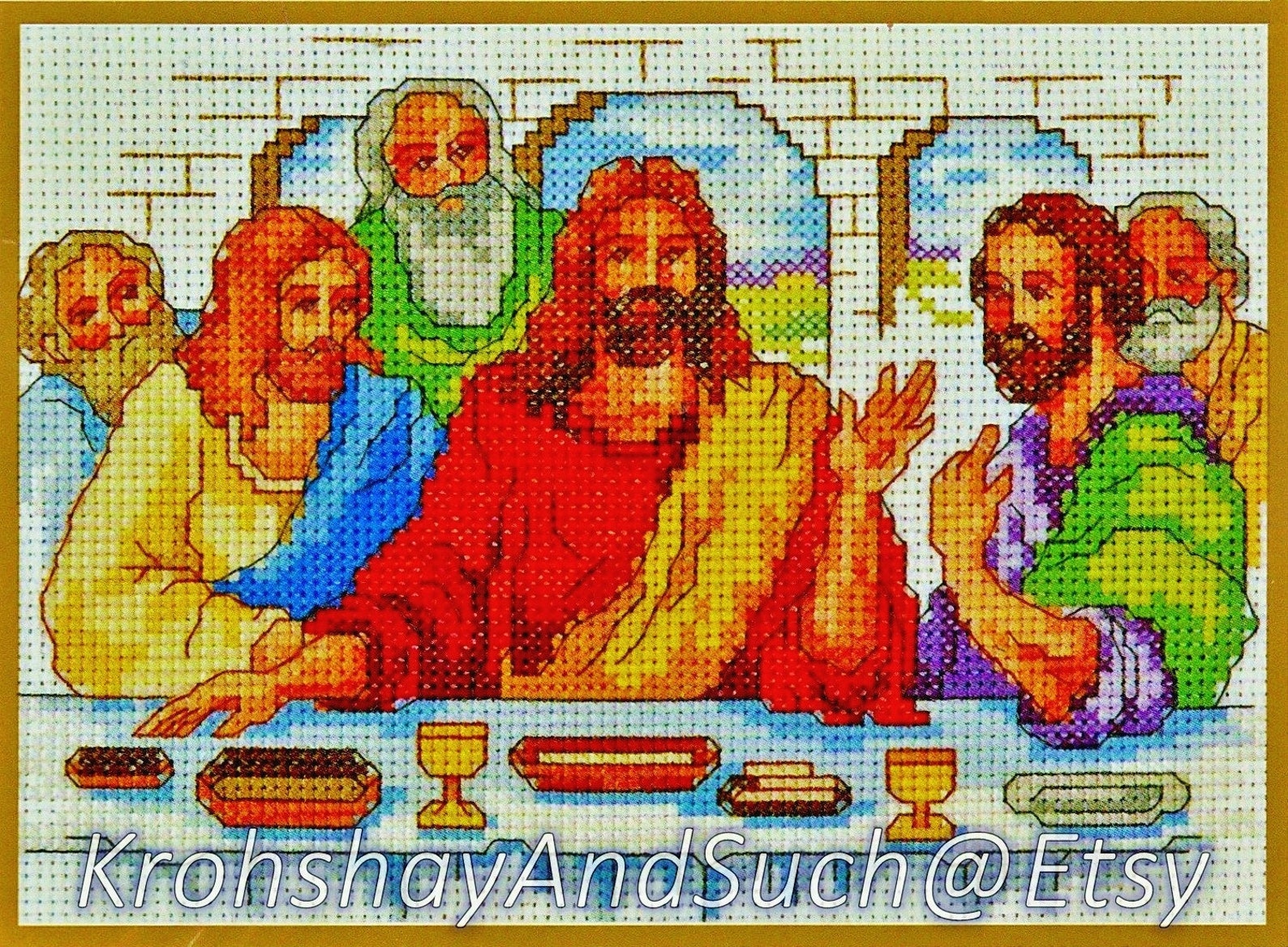 The Last Supper Charts Only Not A Kit Cross Stitch Pattern. Etsy