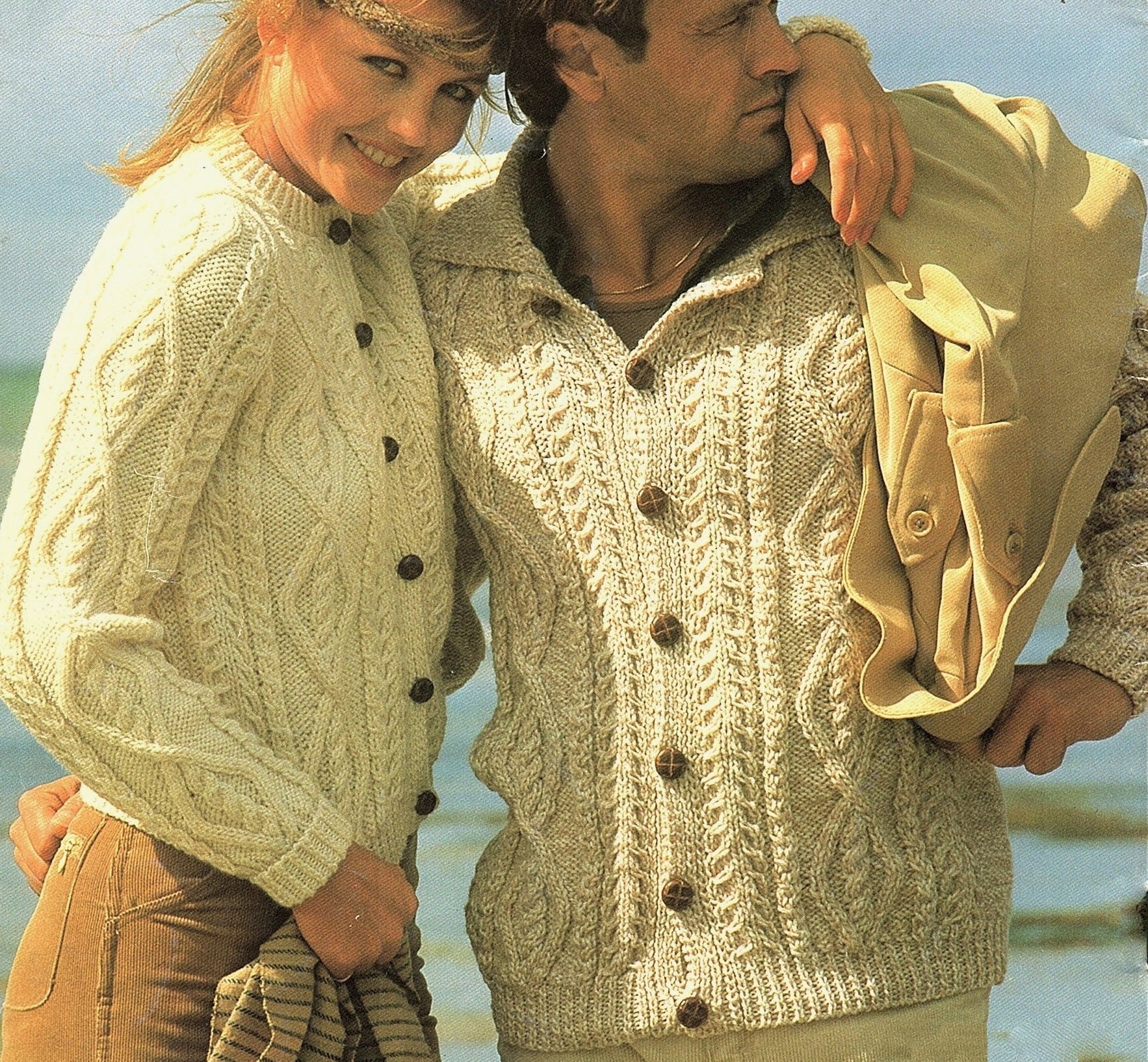 Aran His & Hers Plus Sizes Knitting Pattern. PDF - Etsy