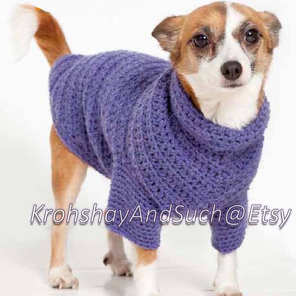 Crochet Dog Jumper Etsy