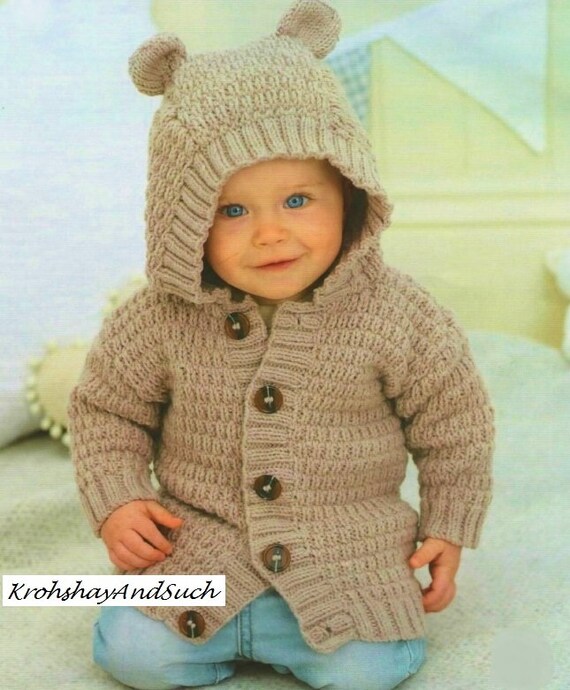 baby cardigan with ears