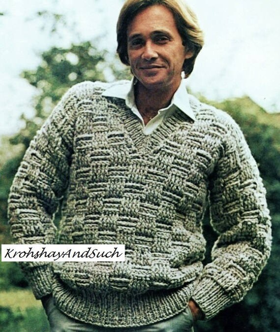 Basket Weave Sweater Chest Size:38-42 